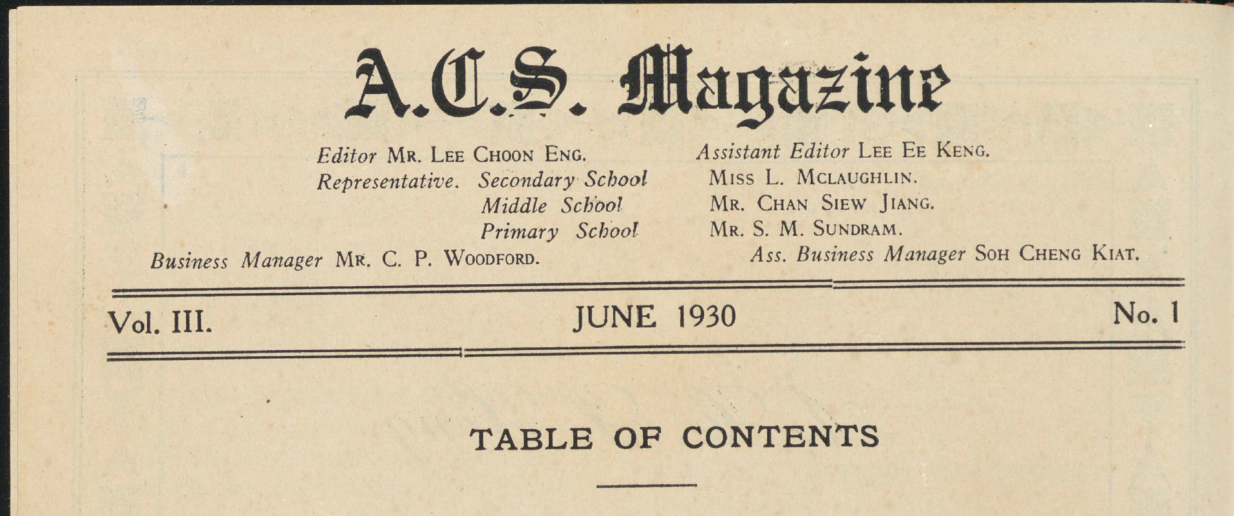 ACS Magazine 1930
